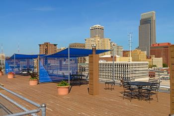Rooftop patio